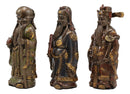 Ebros Feng Shui Fu Lu Shou Gods San Xing Three Celestial Stars Figurine Set of 3