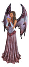 Amy Brown Adoration Mother Of Dragons Purple Fairy With Wyrmling Dragon Statue