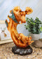 Ebros Rustic Faux Wood Wildlife North American Moose With Calf Figurine