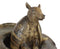 Western Rustic Texas Wild Armadillo Sitting in Cowboy Hat Decorative Figurine