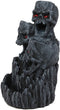Ebros Three Screaming Skulls Death Mountain Cave Backflow Incense Burner Statue