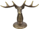Ebros Aluminum Deer Antlers Bust Eyeglass Spectacle Or Jewelry Holder Organizer