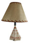 Campfire Story Time Bear Cubs Reading In Teepee Hut Rustic Table Lamp With Shade