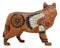 Ebros Gift Larger Native Tribal Howling Wolf Totem Spirit Figurine Collection 8" Long Animal Decor Statue (Alpha Chief Feather Roach Dreamcatcher)