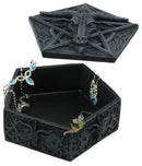 Knights Templar Pentagram Sabbatic Goat Baphomet Keepsake Jewelry Box