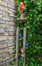 Red and Blue Scarlet Macaw Parrots Couple Resonant Relaxing Wind Chime Patio