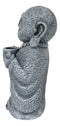 Feng Shui Zen Buddha Japanese Jizo Monk Drinking Out Of Tea Cup Figurine 5"H