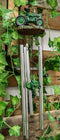Ebros Old Fashioned Vintage Country Farm Green Tractor Model Wind Chime Garden