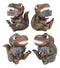 Jurassic Proclamations Dinosaur T Rex Babies With Signs Figurine Set 4"Tall