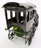 Locomotive Railroad Train Hand Made Metal Wine Bottle Holder Caddy Figurine