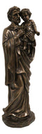 Large Saint Joseph Carrying Child Jesus Decor Statue 24"H Holy Family Figurine
