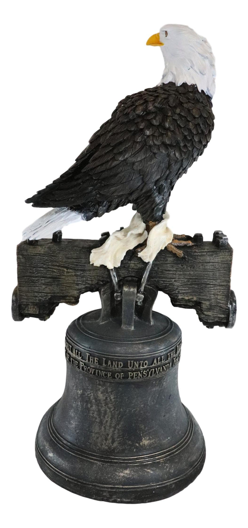 Ebros Independence Day American Patriotic Glory Bald Eagle Liberty Bell Statue
