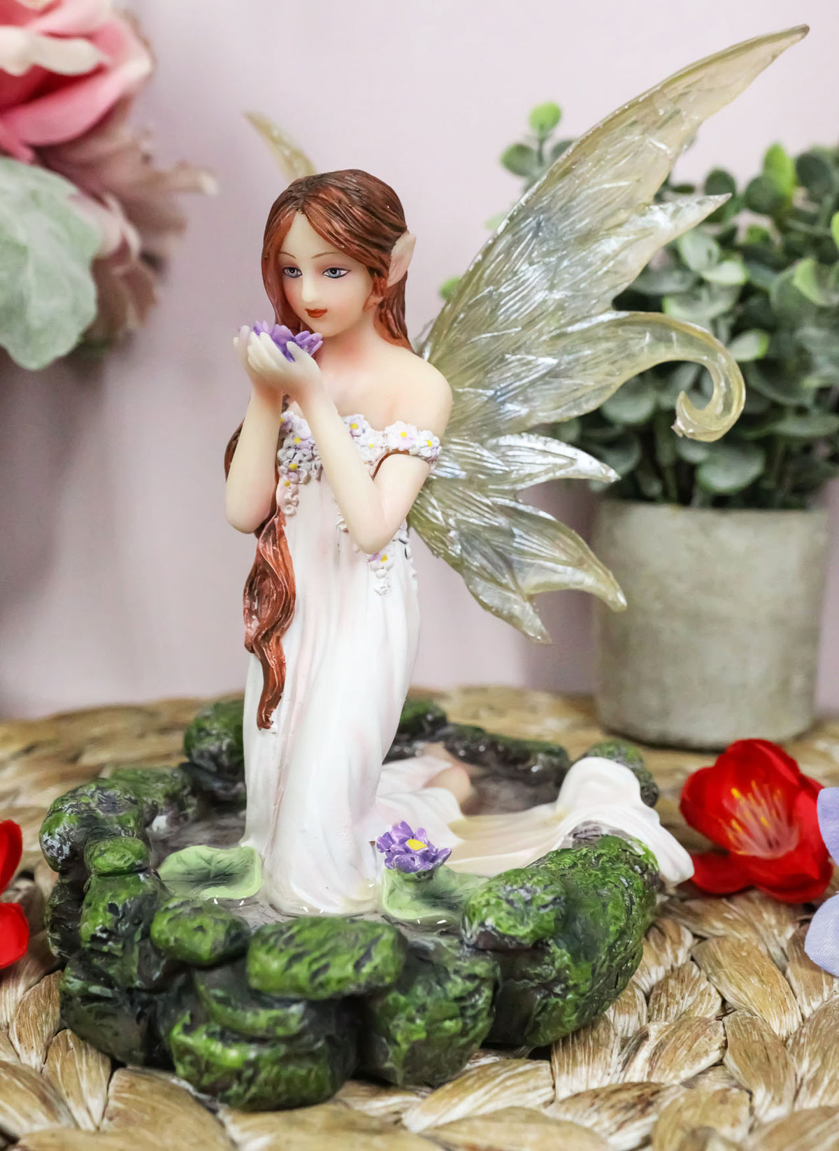 Ebros Fairy Lady Of The Lake Statue 6"Tall Water Elemental Fairy Figurine