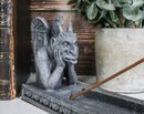 Gothic Winged Pondering Thinker Gargoyle Incense Burner And Candle Holder Decor