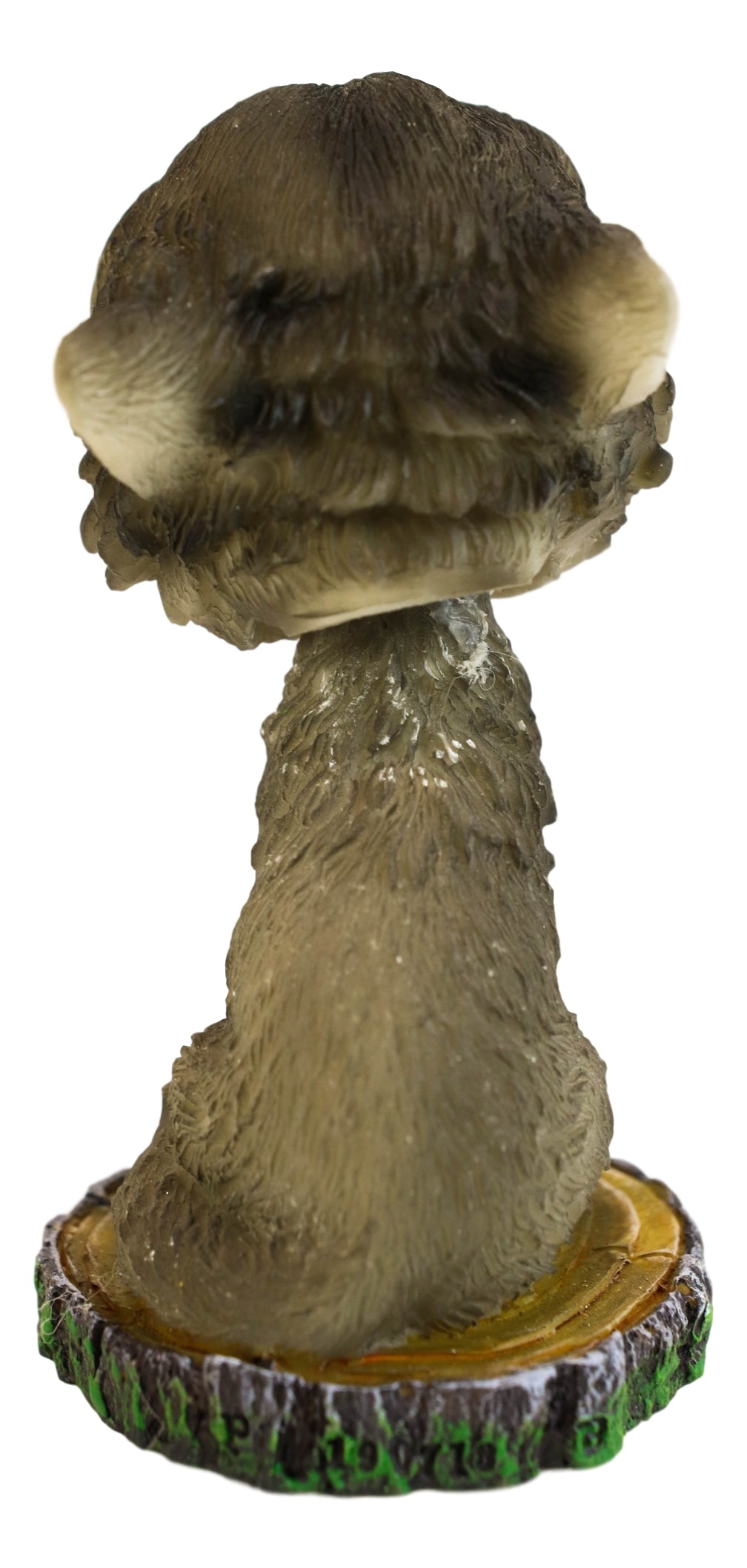 Cries of The Night Howling Gray Wolf With Green Eyes Bobblehead Figurine 3.75" H - Ebros Gift