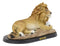 Ebros Christian Inspirational Lion and The Lamb Statue With Base And Brass Plate Title