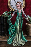 Ebros Seductive Elphaba Dragon Witch Doctor Warrior Statue 10"H By Nene Thomas