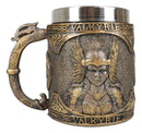 Ebros Norse Mythology Viking Goddess Valkyrie Coffee Mug 13oz Resin Drink Cup Tankard