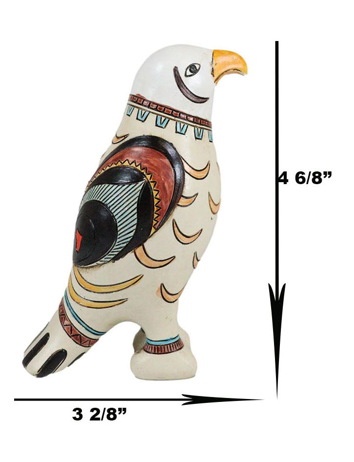 Native Tribe American Aztec Hopi Indian Style Bald Eagle Totem Spirit Figurine