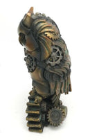 Ebros Steampunk Nocturnal Messenger Spy Owl Figurine 6.75"H Paperweight Decor