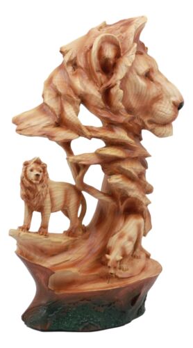 Ebros Savanna Safari Lion Bust Statue 13"Tall Lion King Pride Rock Lion Family