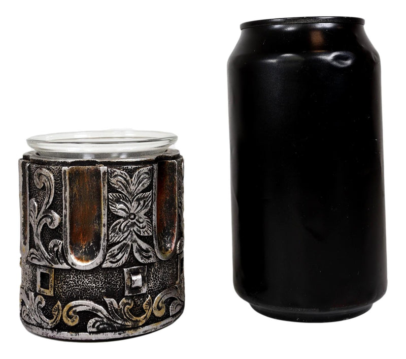 Set of 2 Rustic Western Pistol Bullet Barrel Votive Tea Light Candle Holders