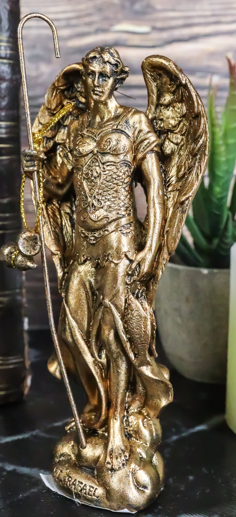 Ebros Catholic Archangel Saint Raphael Statue 5"Tall Sacrament of Pennance And Healing