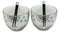 Ebros Japanese Design Ceramic Spring Flowers Ramen Noodles Bowl & Chopsticks Set of 2