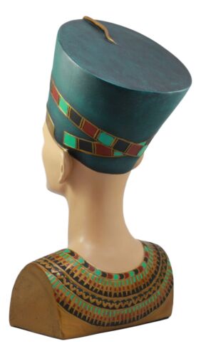 Large Ancient Egyptian Queen Nefertiti Bust Statue 18"H Classical Egypt Decor