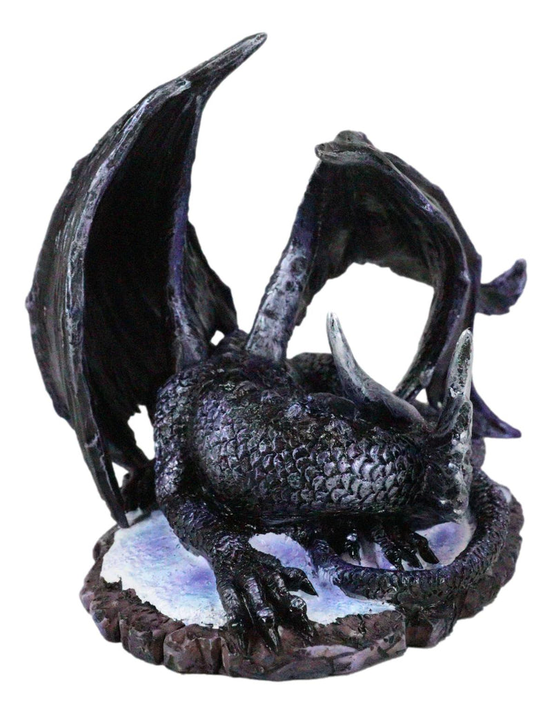 Legendary Horned Dark Dragon Drakonium Hibernating Figurine Dungeons Dragons