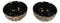 Pack Of 2 Safari Savanna Jungle Tiger Print Abstract Soup Cereal Bowls 20oz