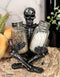 Ebros Gothic Sitting Skeleton Salt And Pepper Shakers Holder Figurine Set 6.25"H