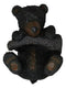 Rustic Western Forest Black Bear Cub Hanging On Branch Wall Or Tree Bark Decor