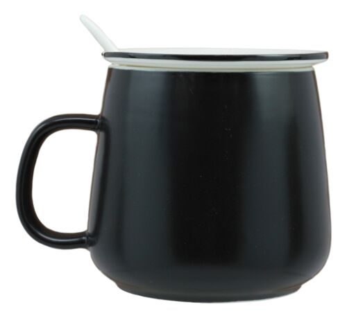 South Pole Aquatic Penguin Ceramic Coffee Tea Mug Drink Cup With Spoon And Lid