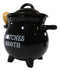 Ebros Ceramic Wicca Black Cauldron Dipping Condiment Bowl Mug With Broom Spoon