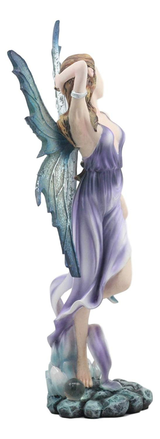 Ebros Large Celestial Tao Wind Elemental Fairy Statue 11"H Decorative Mythical Fantasy Fairy Fae Figurine Collectible