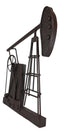 Ebros Rustic Metal Vintage Oil And Gas Derrick Rig Pump Jack Wall Art Decor 3D Plaque