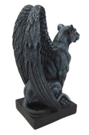 Ebros Gift Winged Moon Eyed Jaguar Gargoyle Night Crawler Figurine 6.5" Tall