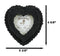 Gothic Day Of The Dead Black Roses Wreath Heart Wall Or Desktop Picture Frame