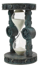Ebros 6"Tall Church of Satan Sabbatic Goat Idol Baphomet Skull Medallion Sand Timer