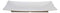 Ebros 11.5" White Large Modern Serving Plate Entrees Serveware Platter SET OF 2 - Ebros Gift