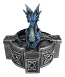 Ebros Celtic Cross Bifrost Altar Drake Dragon Jewelry Box Sculpture Trinket Box