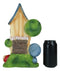 Fairy Garden LED Light Up Cottage House With Colorful Yarn Wool Welcome Sign