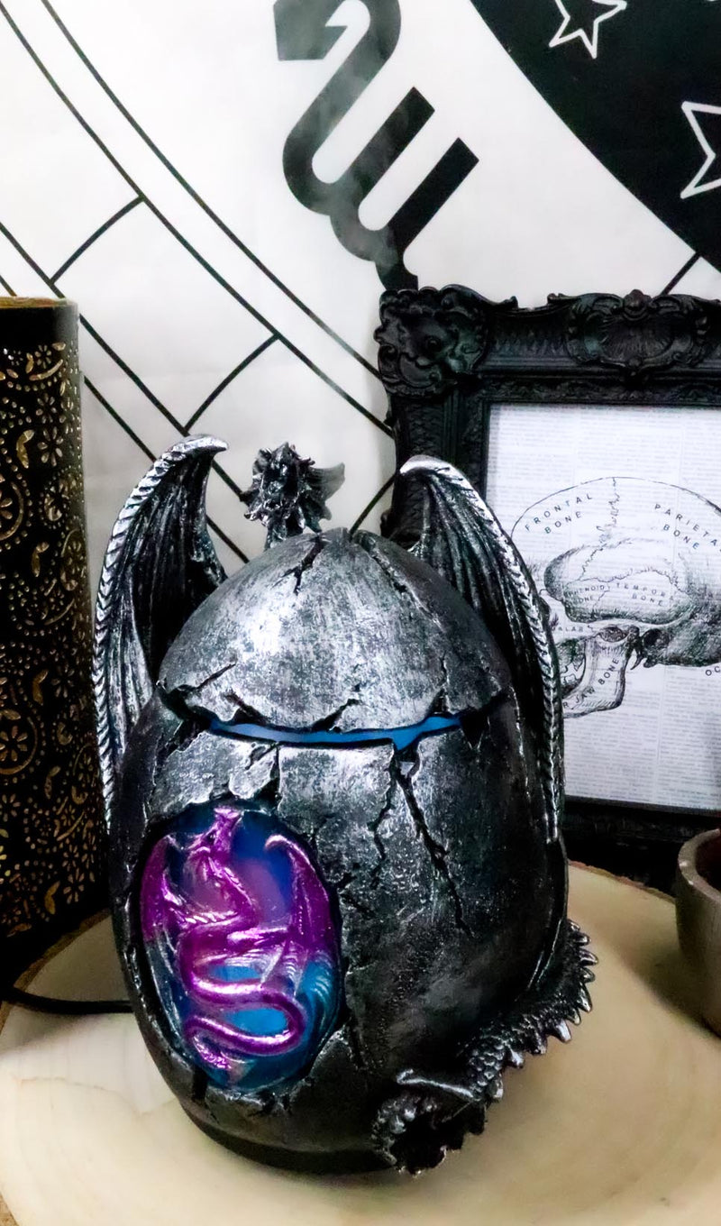 Ebros Prehistoric Conception Dragon Egg Fossil Aroma Oil Diffuser W/ LED Night Lights