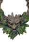 Whispering Hollow Rustic Wisteria Forest Greenman Wall Mount Mirror Plaque Decor