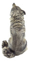 Tribal Pack Alpha Leader Akela Howling Gray Wolf Statue 14"H Spirit Wolves