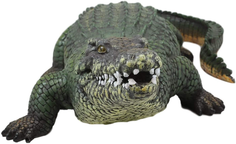 Ebros 21" Long Realistic Alligator Crocodile Statue Home and Garden Figurine - Ebros Gift