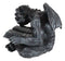 Notre Dame Horned Gargoyle With Spell Book Statue Demonic Bibliography Watchmen