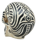 Tribal Tattoo Haka Warrior Maori Skull Money Bank Statue Ossuary Gothic Skeleton