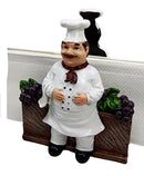 Ebros Chef Alton Grape Wine Vineyard Dinner Napkin Holder Figurine Tabletop Decorative